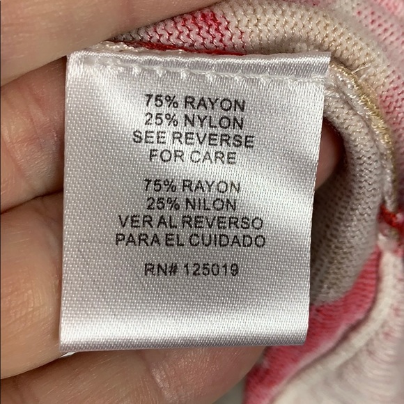 NWT Joseph A. Burgundy/pink sweater size Lg - Picture 5 of 6